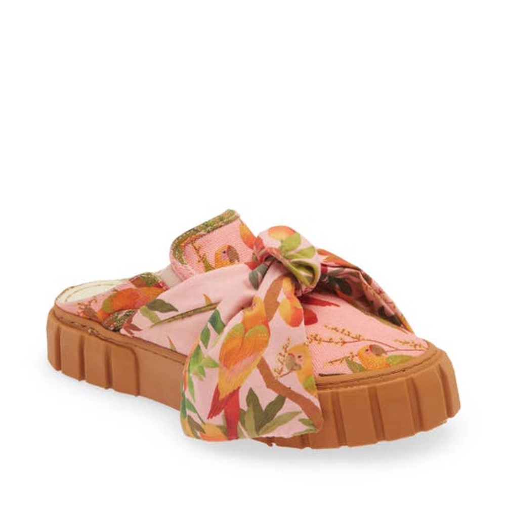 FARM Rio Pink and Orange Bow Mules